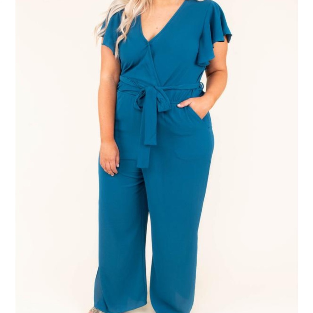 Teal Jumpsuit